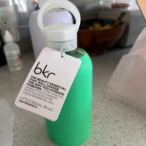 BKR Palmer 16oz Little water bottle with regular cap and lip gloss cap (NWT)
